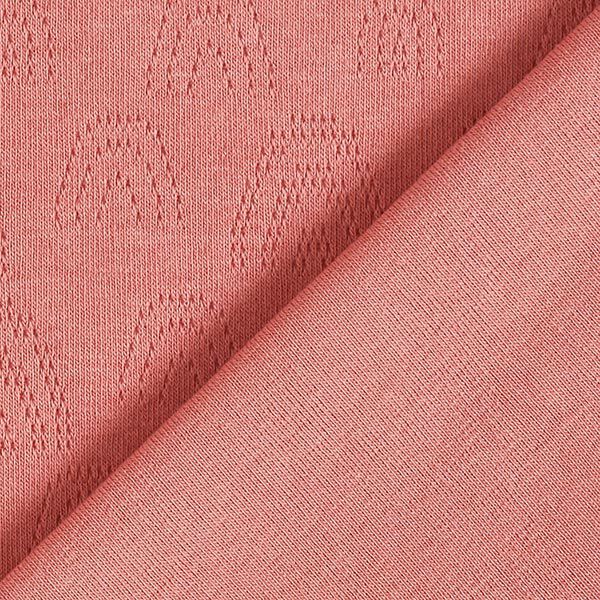 Jersey de punto fino con patrón de agujeros Arcoíris – rosa antiguo – Muestra,  image number 4