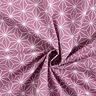 Tela de algodón Cretona Estrellas japonesas Asanoha – uva,  thumbnail number 3