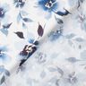 Tela viscosa Dobby con estampado digital de flores acuarela – marfil/azul vaquero claro,  thumbnail number 4