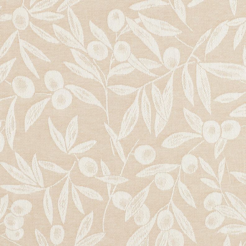 Algod&oacute;n revestido Jacquard Aceitunas recubiertas &ndash; naturaleza/beige claro,  image number 1