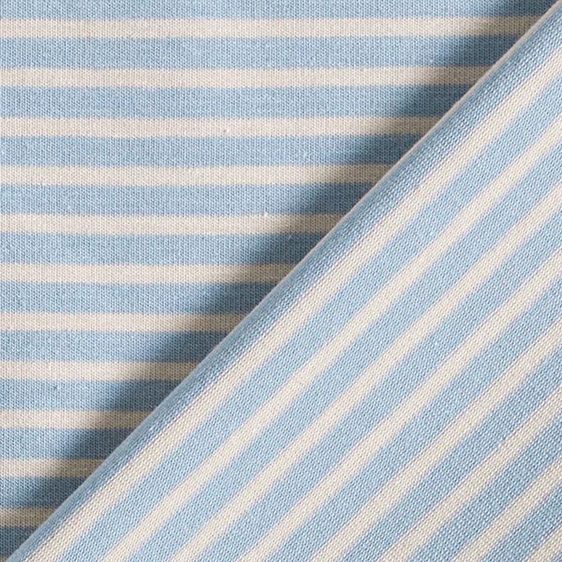 Punto de algodón con rayas estrechas – anacardo/azul claro,  image number 4