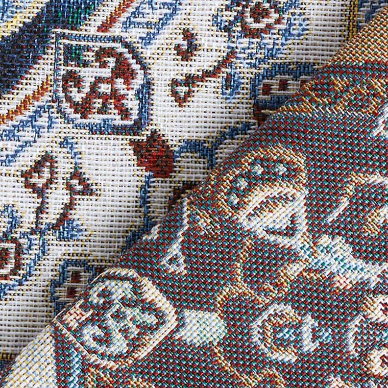 Tela decorativa Tapiz Mandalas orientales – azul/marfil,  image number 4
