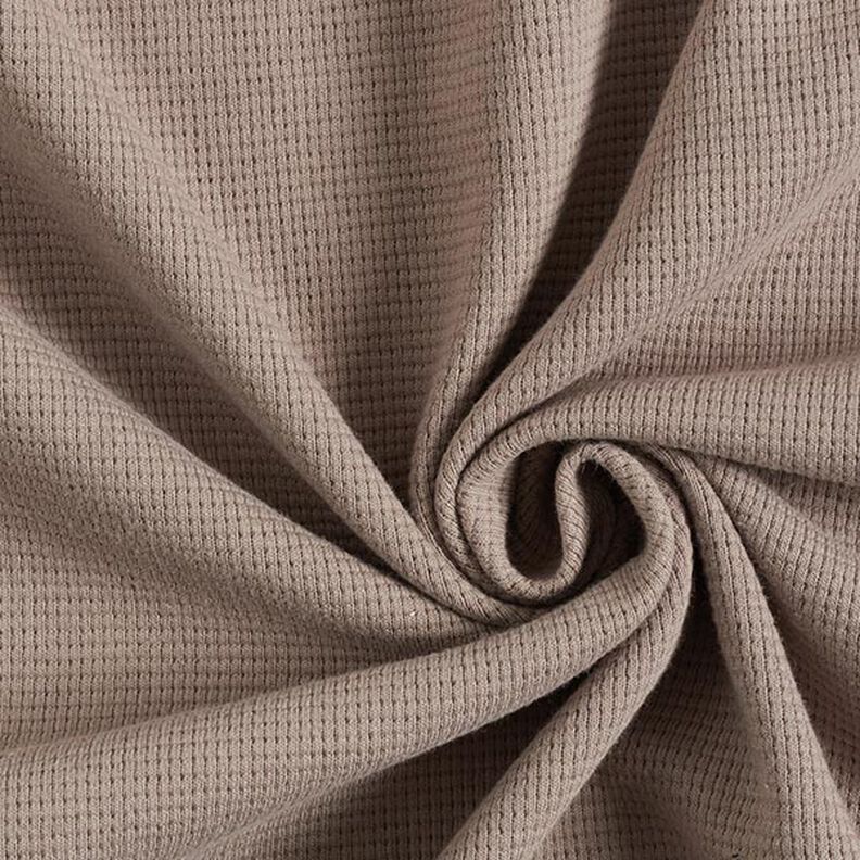Jersey de algodón tipo gofre mini Uni – gris pardo,  image number 1