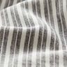 Mezcla de lino y algodón Rayas anchas – negro/blanco lana,  thumbnail number 2