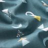 Tela de algodón Cretona Formas abstractas – azul gris,  thumbnail number 2