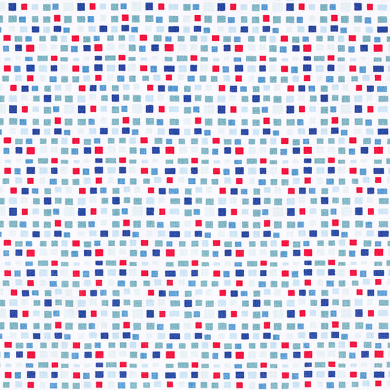 Tela de algodón Cretona Cuadros – azul,  image number 1