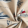 Tela decorativa panama medio «Yacht Club» – naturaleza/rojo,  thumbnail number 3