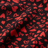 Viscosa con corazones – negro/rojo,  thumbnail number 2