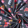 Tela de jersey de algodón Telas con licencia Letras y flores de Peppa Pig | ABC Ltd. – gris,  thumbnail number 3