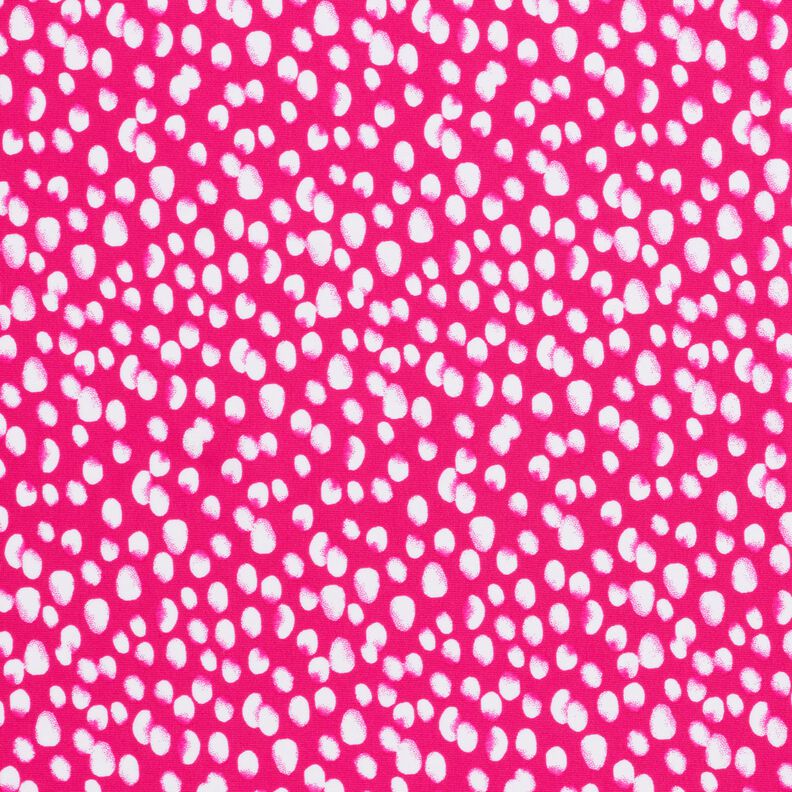 Tejido de bañador con mini lunares – rosa intenso/blanco,  image number 1