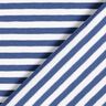 Tela de jersey de algodón Rayas delgadas – azul vaquero/blanco,  thumbnail number 5