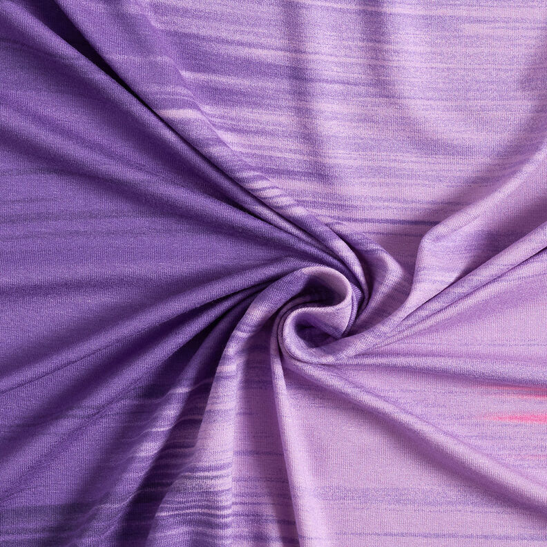 Tela de jersey de viscosa Rayas longitudinales degradadas de color – berenjena/lila,  image number 5