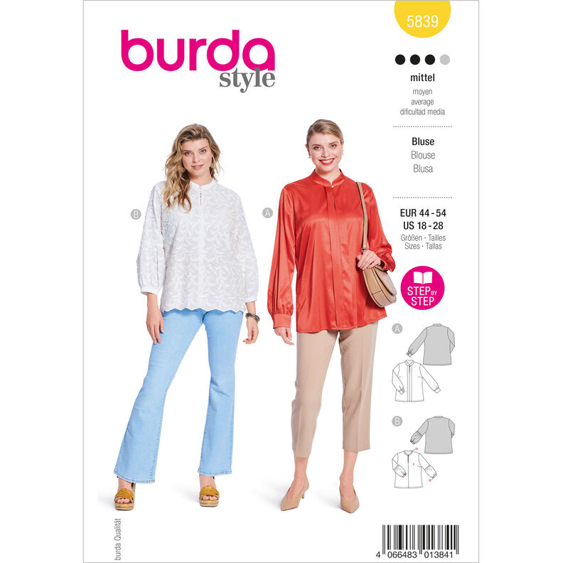 Plus-Size Blusa | Burda 5839 | 44-54,  image number 1