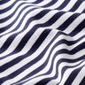 Tela de jersey de algodón Rayas delgadas – azul marino/blanco,  thumbnail number 2