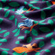 Tela de jersey de algodón Búhos Impresión digital | PETIT CITRON – azul marino – Muestra,  thumbnail number 2