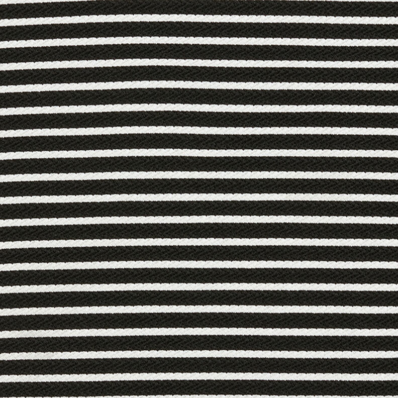 Punto jacquard rayas horizontales – negro/blanco,  image number 1