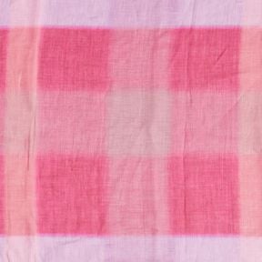 Gasa de ramio con cuadros tie-dye – rosa intenso, 