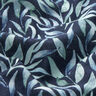 Muselina/doble arruga Hojas de acuarela Impresión digital – azul marino,  thumbnail number 2