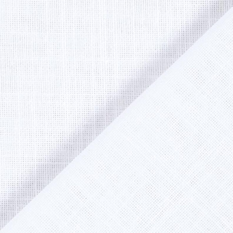 Tejido para cortinas Voile Apariencia de lino 300 cm – blanco,  image number 3