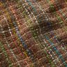Mezcla de lana virgen bouclé a rayas de colores y lurex – marrón medio,  thumbnail number 2