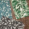 Tela decorativa Panama media Hojas lisas – azul océano/naturaleza,  thumbnail number 7