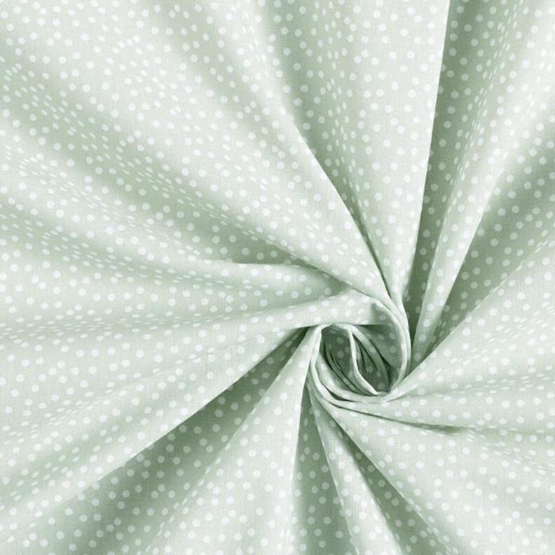 Tela de algodón Cretona puntos irregulares – verde pastel,  image number 4