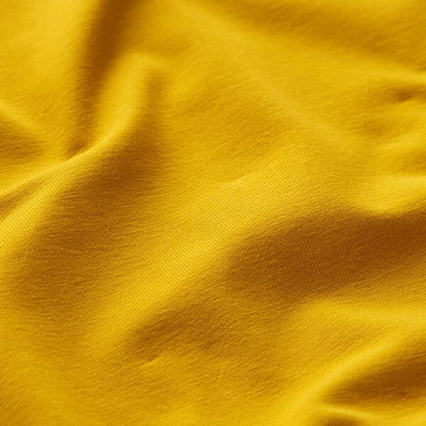 GOTS Tela de jersey de algodón | Tula – curry,  image number 2