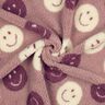 Felpa de peluche Smilies | Poppy Fabrics – rosa viejo oscuro/blanco lana,  thumbnail number 3