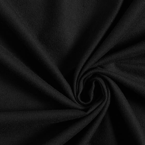 Franela de algodón Uni – negro – Muestra,  image number 1