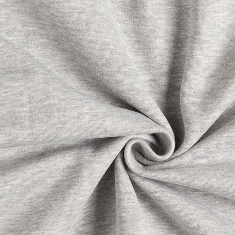 Tela de sudadera Melange brillante – gris,  image number 1