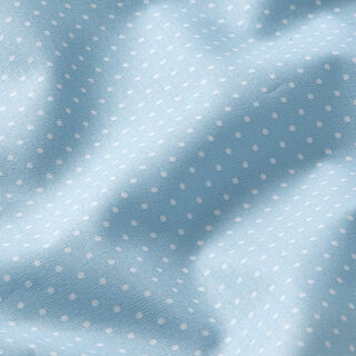 Popelina de algodón puntos pequeños – azul claro/blanco, 