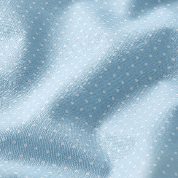 Popelina de algodón puntos pequeños – azul claro/blanco,  image number 2