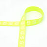 Cinta tejida reflectante Correa para perro Patas [20 mm] – amarillo neon,  thumbnail number 2