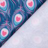 Tela de jersey de algodón Pavo | Stoff&Liebe – azul real/rosa intenso,  thumbnail number 4