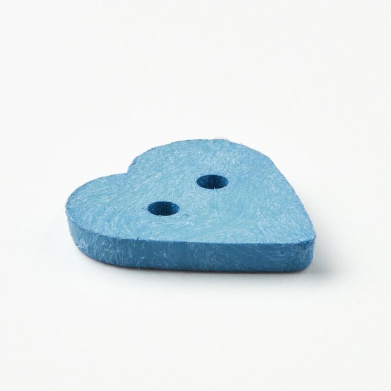 Botón de corazón [Ø 15 mm] – azul brillante,  image number 3