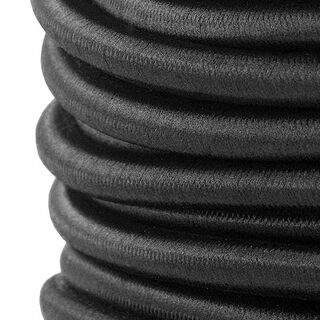 Exterior Cordón de goma [Ø 8 mm] – negro, 
