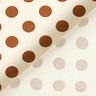 Tela de pantalón elástica con lunares – blanco/cobre,  thumbnail number 4