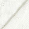 Muselina/doble arruga Bordado inglés Corazones – blanco lana,  thumbnail number 4