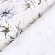 Tela de jersey de algodón orgánico Prado de flores de acuarela – gris brumoso/azul metálico,  thumbnail number 4