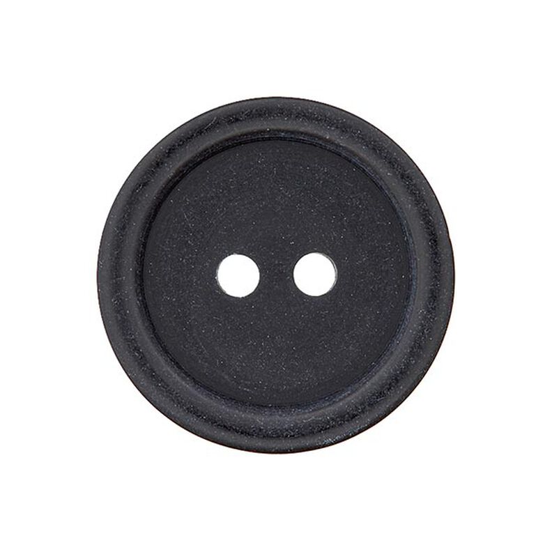 Botón de plástico de 2 agujeros Basic - negro,  image number 1