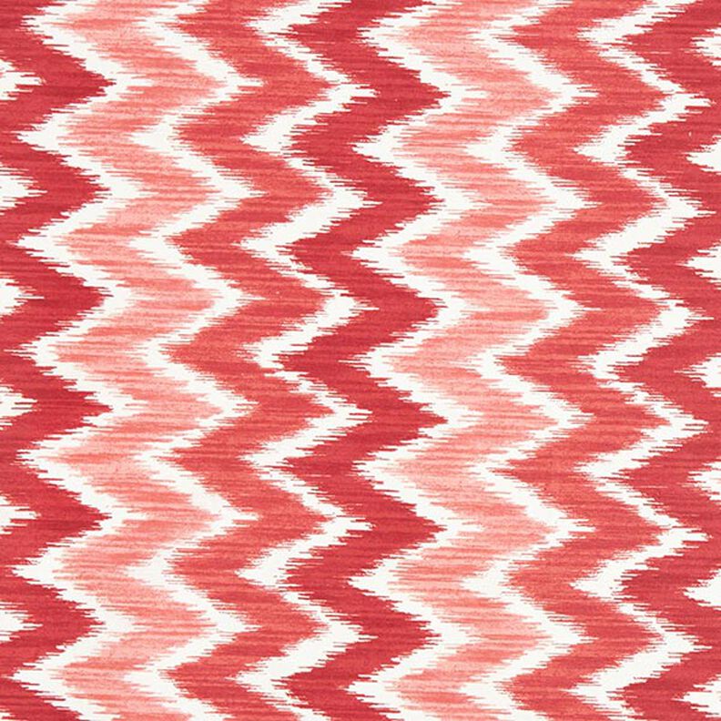 Algodón revestido Estampado Ikat – rojo/blanco,  image number 1