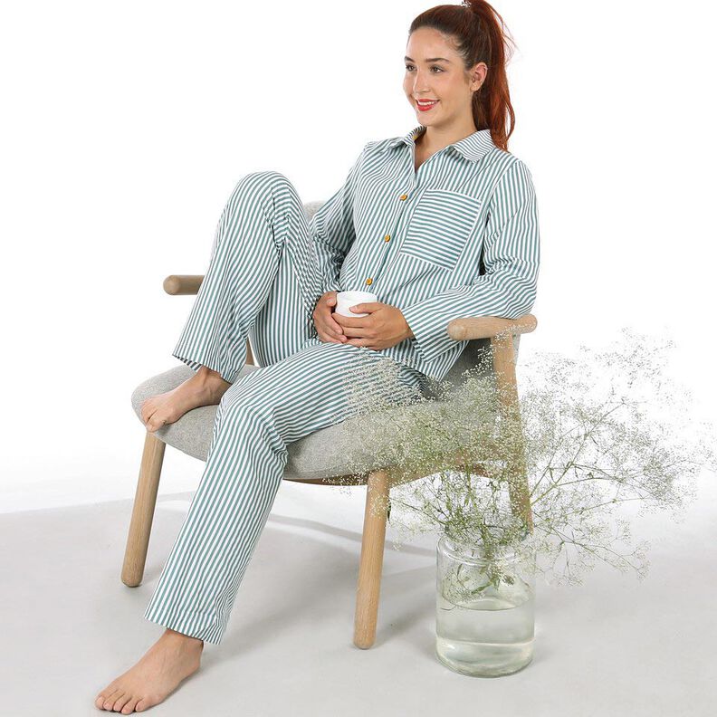 FRAU HILDA Pijamas con versiones cortas y largas. | Studio Schnittreif | XS-XXL,  image number 2