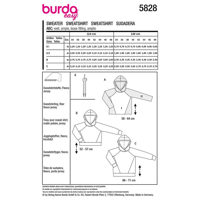Suéter | Burda 5828 | 34-48,  image number 12