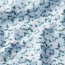 Popelina de algodón orgánico con flores delicadas – cielo azul,  thumbnail number 2