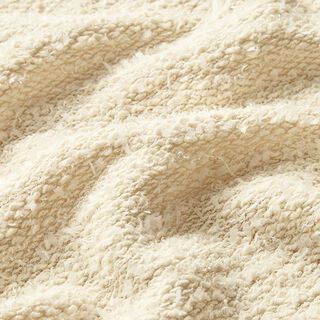 Algodón Punto fino Efecto brillo – blanco lana, 