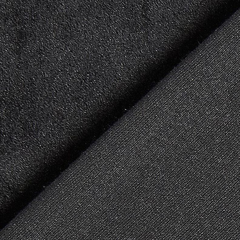 Terciopelo Stretch Tela de niqui – negro,  image number 3