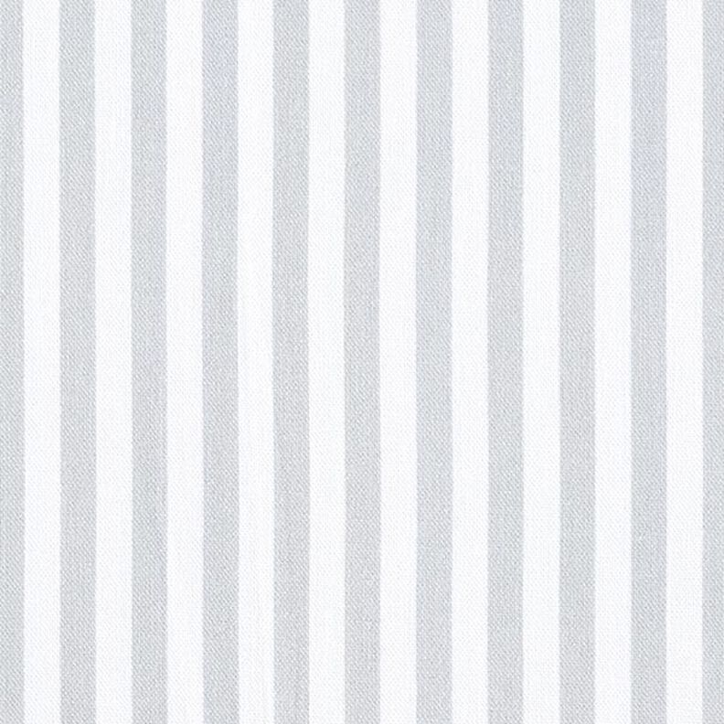 Tela decorativa Panama media Rayas verticales – gris claro/blanco,  image number 1