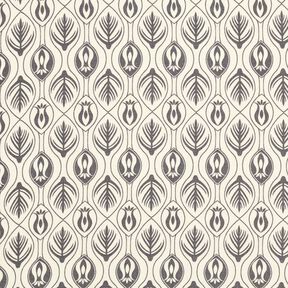 Gasa con patr&oacute;n art d&eacute;co &ndash; negro/blanco, 