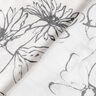 Mezcla viscosa brillo metalizado dibujo floral – blanco/negro,  thumbnail number 5