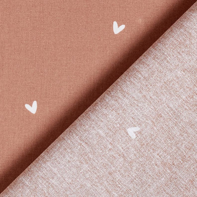 Popelina de algodón Corazones delicados – cobre,  image number 4
